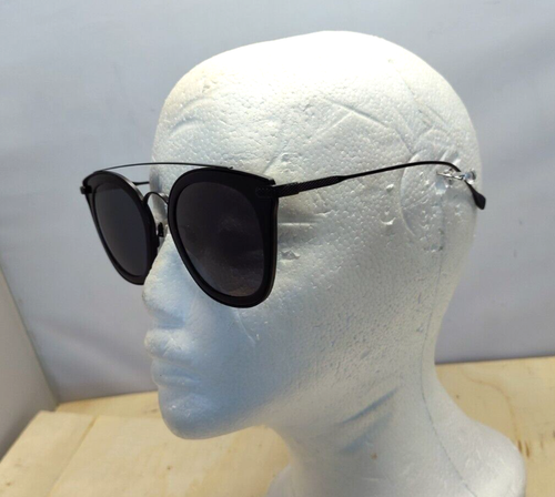Diff Eyewear Zoey Polarized GR14P Black Metal Sunglasses Round 50-19-140 - Picture 4 of 11