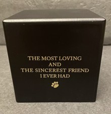 Pet Paw Urns for Dogs Ashes, Decorative Wooden Pet Urns for Ashes cremation Urn