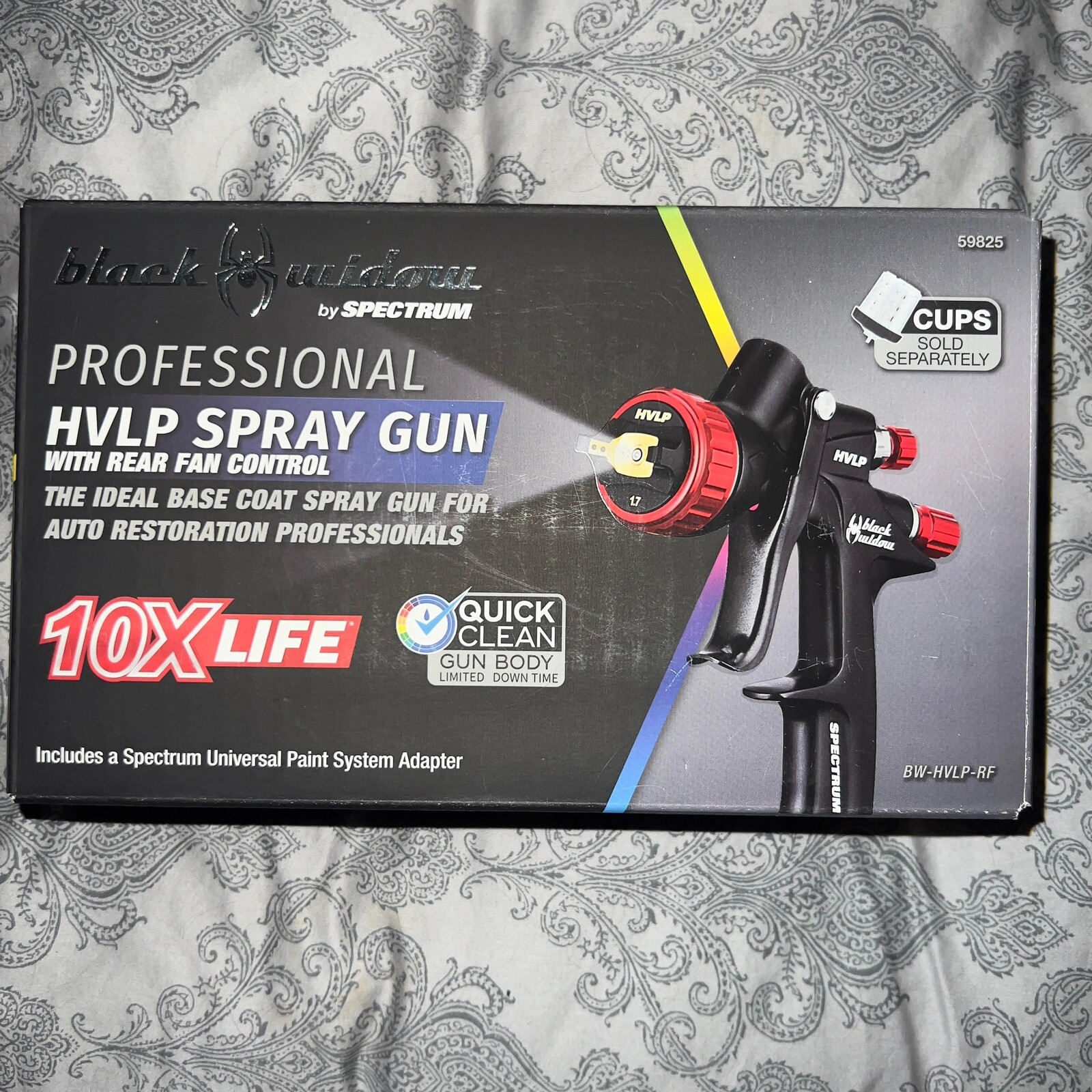 Black Widow By Spectrum BWHVLPRF1.7 Professional HVLP Spray Gun