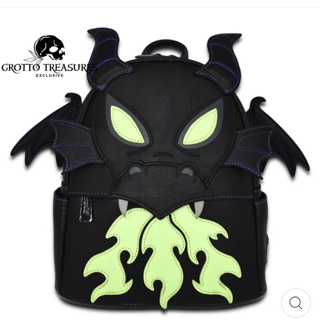 Loungefly Maleficent Dragon Sleeping Beauty Glow In The Dark  display picture 1