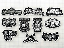 Black Metal Vinyl Sticker Lot 10 Stickers SET 3 cvlt gothic death punk heavy