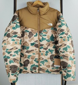 north face camo bubble jacket