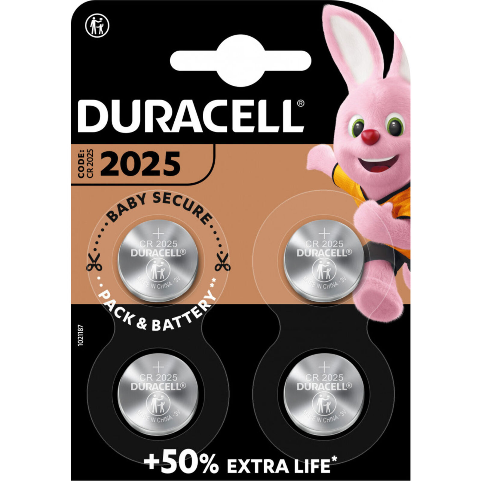 Image of Duracell CR2025 Lithium-Knopfzelle 3V  Batterie