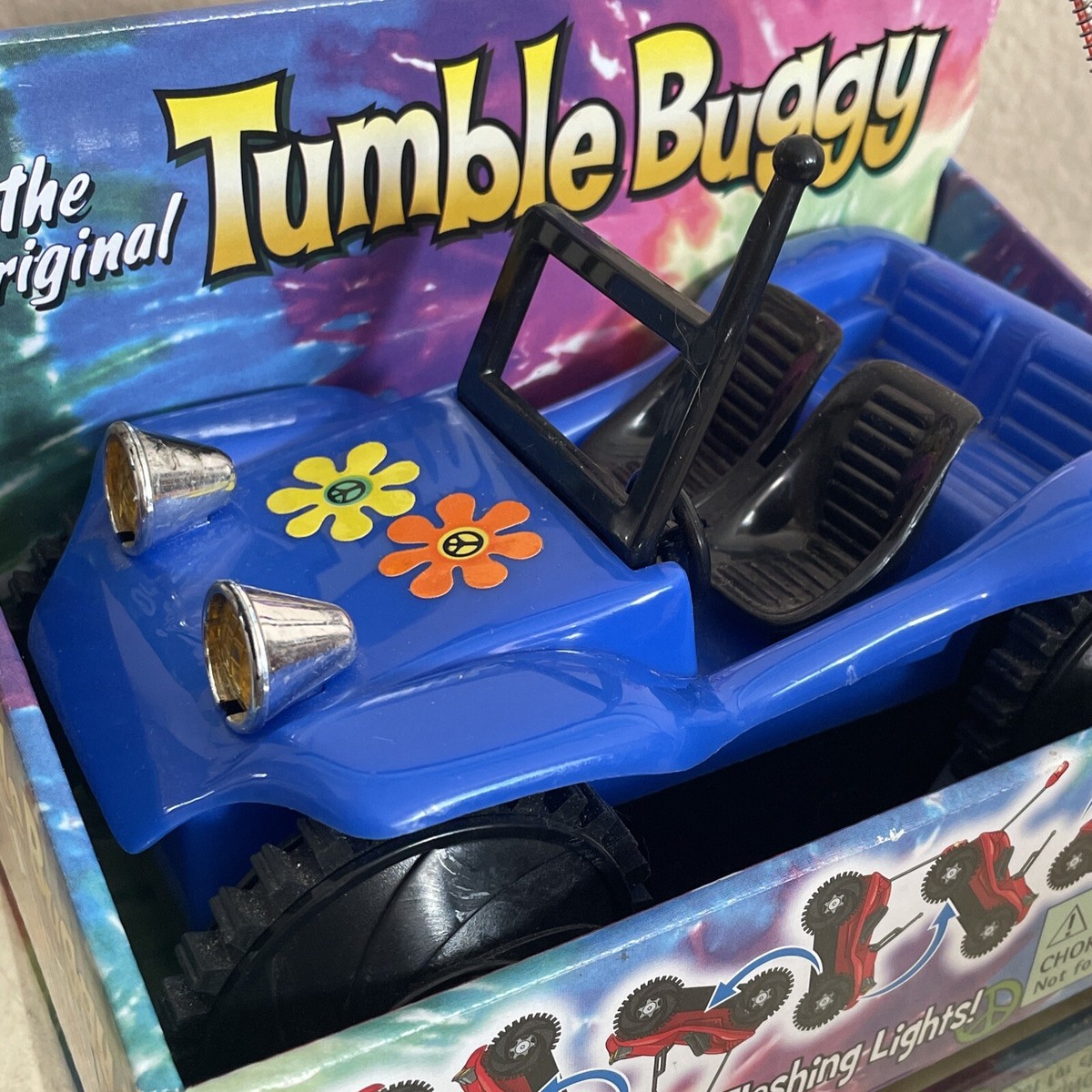Original TUMBLE BUGGY (Jeep) Battery Operated Toy Car Blue