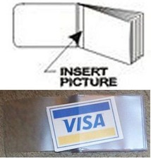 Plastic Insert Sideways For Bifold Wallet 6 Pages 