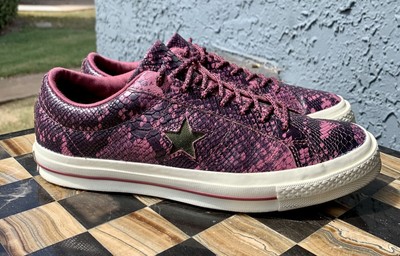 snakeskin star sneakers