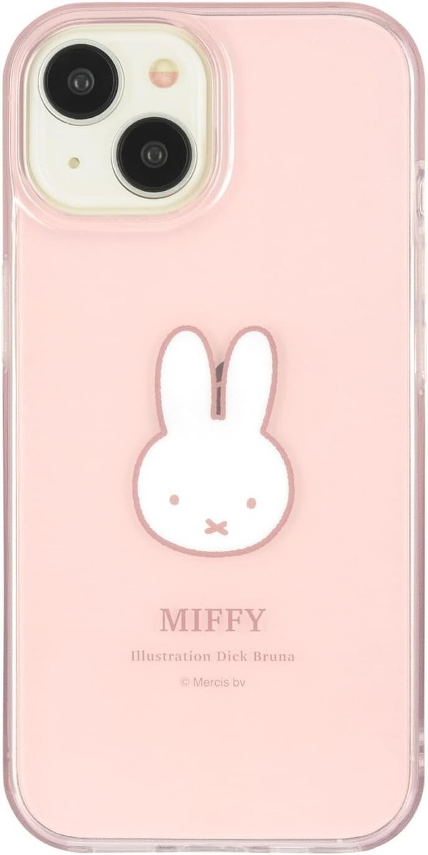 スマホアクセサリー Boxphonefarm Gourmandies iPhone 15 14 13 6.1 inch Soft Case Miffy MF-445A Pink