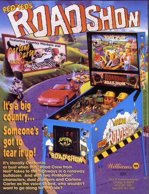 Road Show Pinball - Sound Rom Set L-1 [U2-U8] [Bally / Williams] Roms