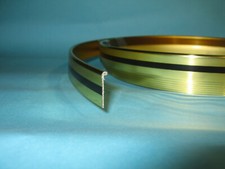 11,99€/m, Nierentisch Umleimer Farbe 50s Gold, kidney table, Antik Rockabilly T1