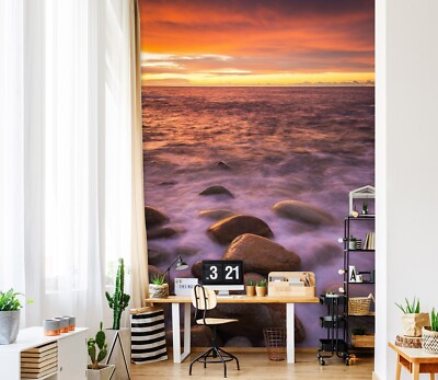 3D Dusk Sky K6577 Wallpaper Mural Self-adhesive Removable Sticker Luna