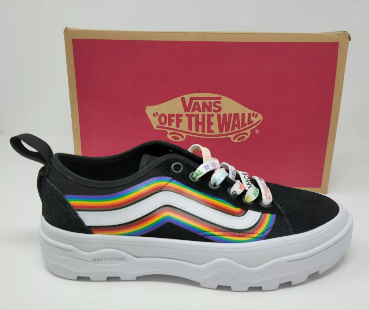 Vans Women s Sentry Old Skool Pride Edition Black Multi Sneaker