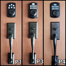 Kwikset Hawthorne Venetian Bronze Handleset w/ Powerbolt 2 250 Smartcode 913