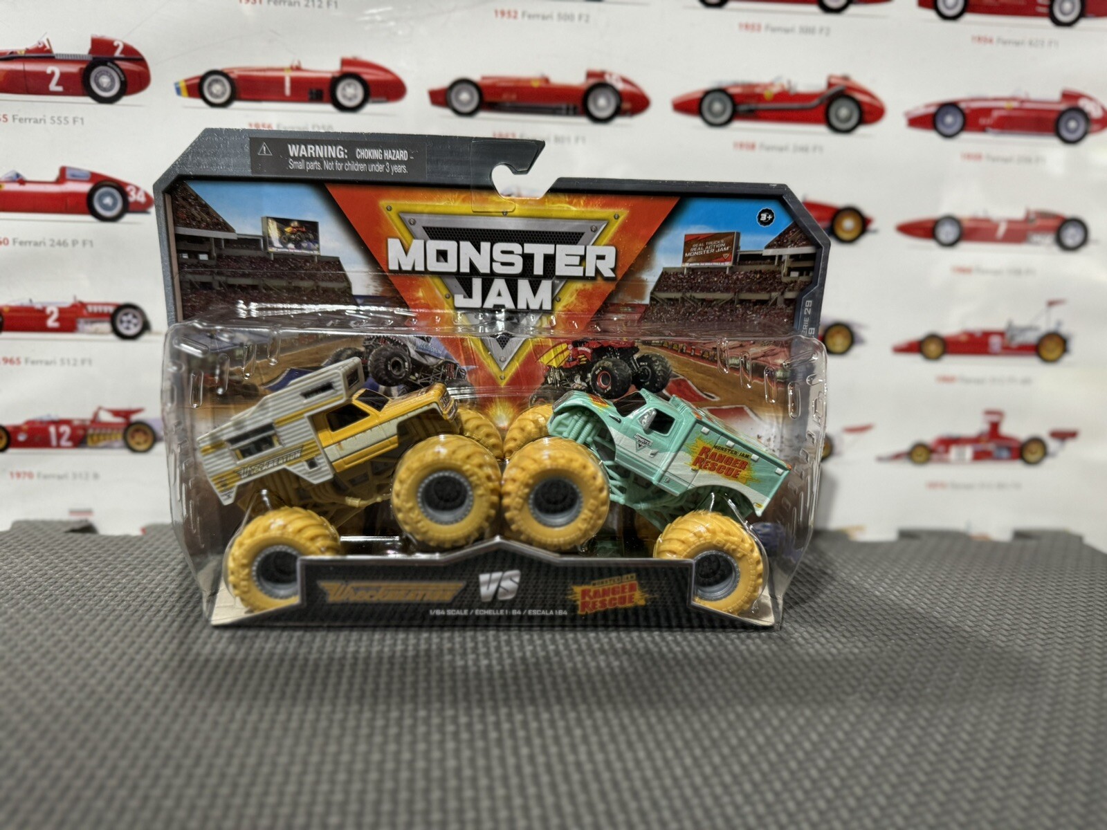 Monster Jam Ranger Rescue Monster Jam 2 Pack Wreckreation Ranger Rescue 4X4 Truck HTF Rare 1/64 ...
