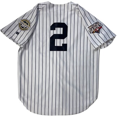 DEREK JETER 2009 WORLD SERIES AUTHENTIC NEW YORK YANKEES MAJESTIC