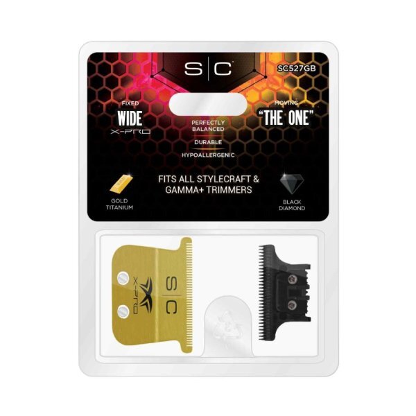 Stylecraft Fixed Gold Titanium X-Pro Wide The One Trimmer Blade SC527GB