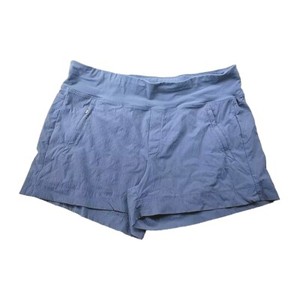 Athleta Trekkie North Short Women 14 Periwinkle Ripstop Stretch Hiking 3" Inseam