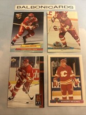 Robert Reichel 4 Card Calgary Flames Lot! Ultra Stadium Club Upper Deck NM+