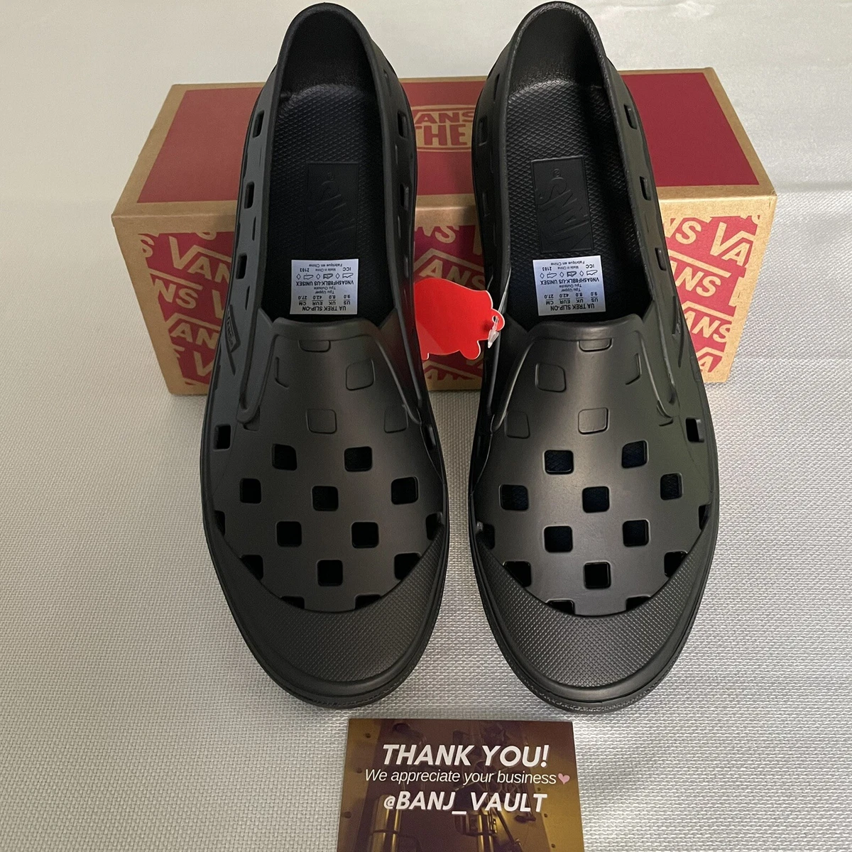 Vans Trek Slip On Black US Men s 9 Women s 10.5 Priority 3 Day