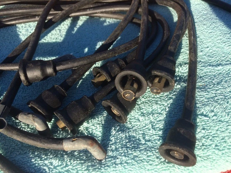 Pontiac Chieftain Star Chief 1954 V8 NOS Juego de encendido de bujías y cables de bobina Foto 4 de 4