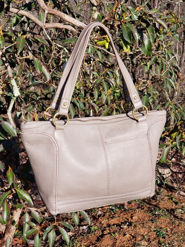 The Sak Leather Handbag Taupe/Gray - Picture 2 of 11