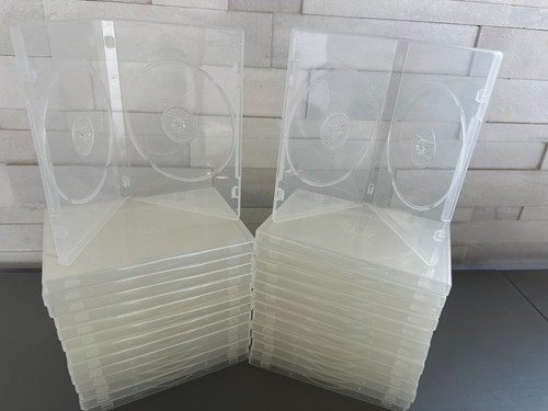 Lot of 10, 20, 30, 50 0R 100 Empty White or Black DVD Cases, NEW , HIGH QUALITY! - Picture 3 of 33