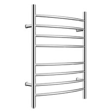 HEATGENE Towel Warmer 8 Curved Bar Plug-in Towel Heater Curved Heated Towel Rail