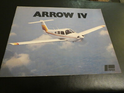 Piper Arrow IV Prospekt, 70er Jahre