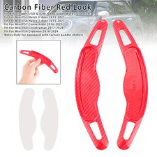 Carbon Look Steering Wheel Paddle Shifter Extension Fit Mini F54 F55 F56 F57/F60