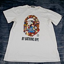 Bape Shirt Mens Large White Playland Soft Cream Graphic Print Logo Tee Top