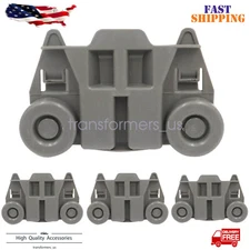 Set of 4 for kenmore whirlpool W10195417 Dishwasher Wheels Lower Rack