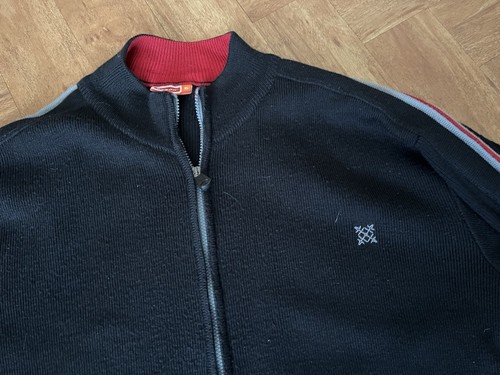 Chaqueta Cárdigan Vintage Oxbow Surf Tejido Pesado Lana/Acrílico Cremallera Completa Años 90 X Grande - Imagen 4 de 7