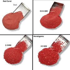Crushed Red Coral Coarse Gemstone Powder All Size Best For Inlays Work Powder