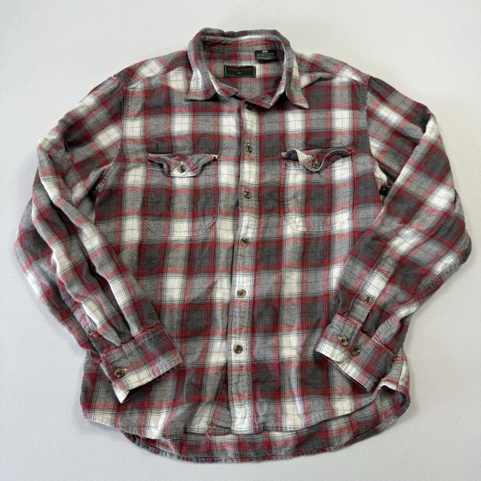 Field & Stream Men's Flannel Shirt Plaid Lumberjack Cotton Multicolor