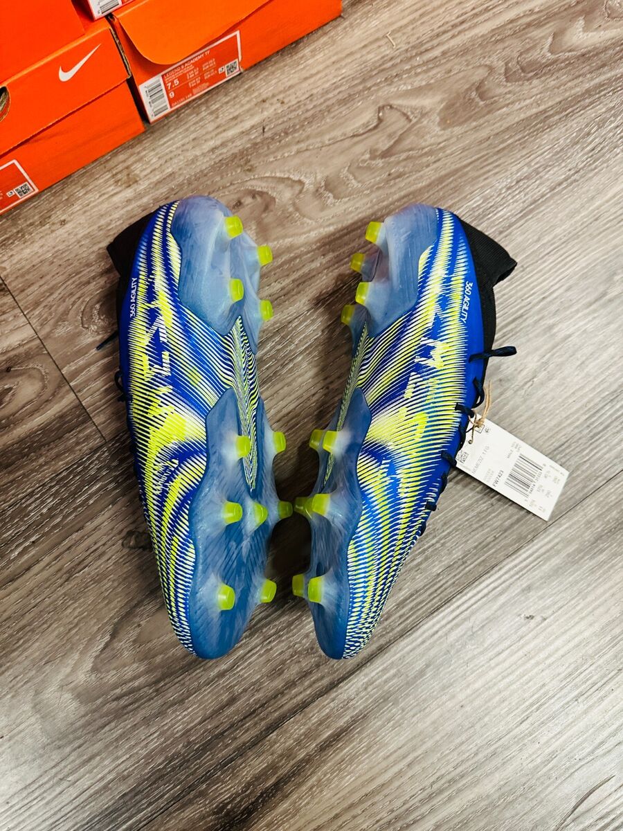 ADIDAS NEMEZIZ .1 FG FIRM PRO SOCCER CLEATS BLUE NEON GREEN ADIDAS NEMEZIZ .1 FG FIRM PRO SOCCER CLEATS BLUE NEON GREEN