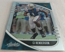 2020 Absolute Football CJ Henderson Jacksonville Jaguars Silver Rookie #113