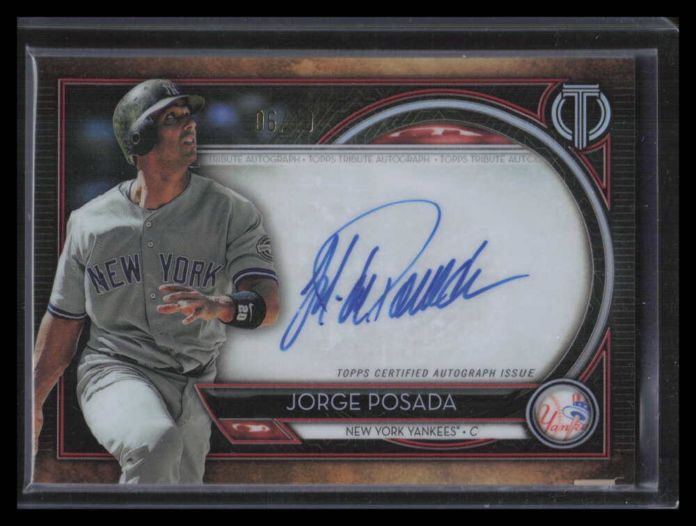 2020 Topps Tribute Autographs Red TAJP Jorge Posada Auto 6/10 | eBay