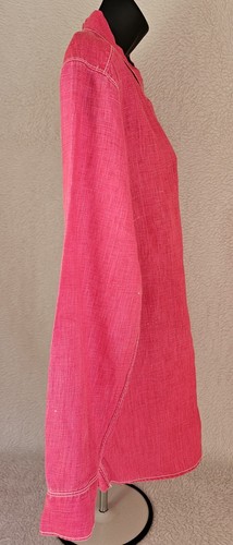 Tommy Bahama Womens Shirt Top Blouse Size L Large Button Down Long Sleeve Linen - Picture 7 of 24