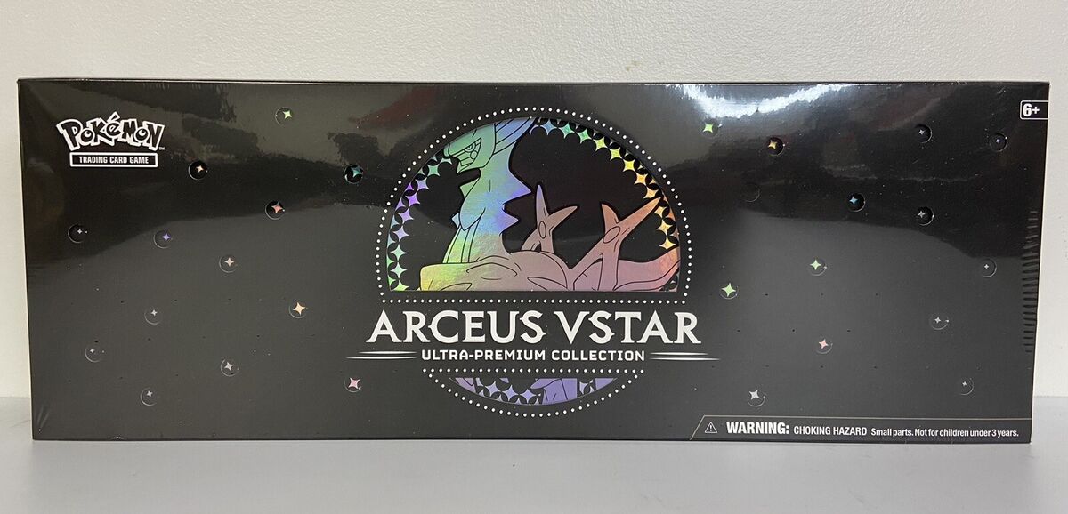 Pokemon TCG Arceus V + Arceus VSTAR Ultra-Premium Collection Metal Card  GameStop Exclusive 