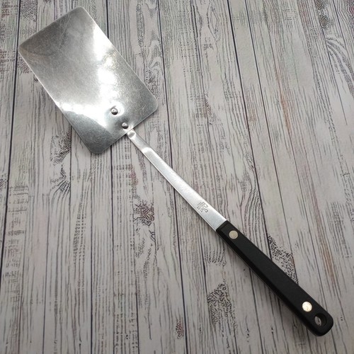 Vintage Flint Vanadium Stainless Solid Spatula Flipper Long Handle Turner READ