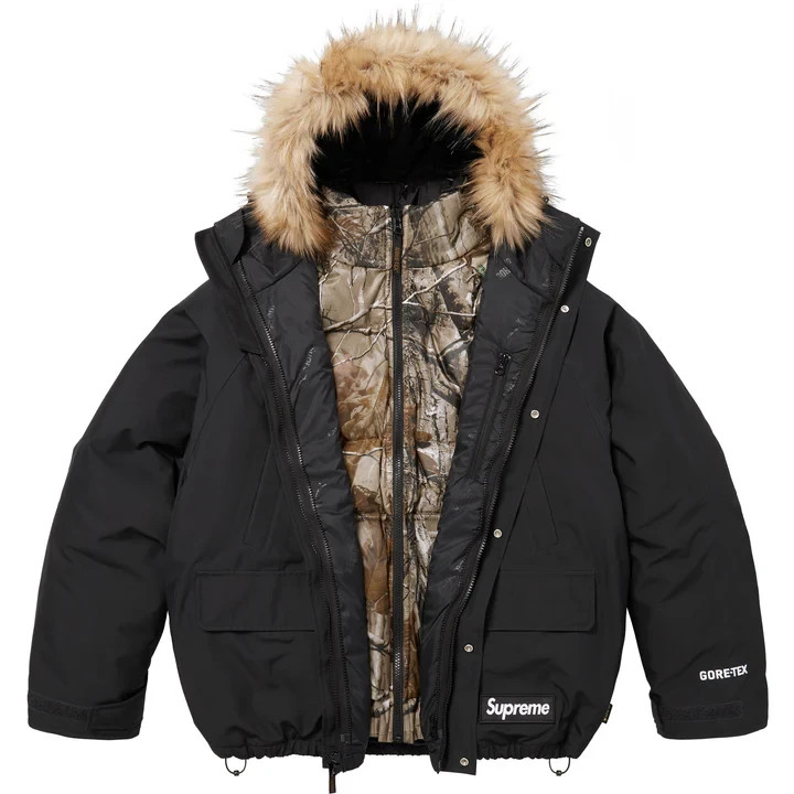 Supreme FW25 2 in 1 GORE-TEX Parka + Reversible Down Jacket Black