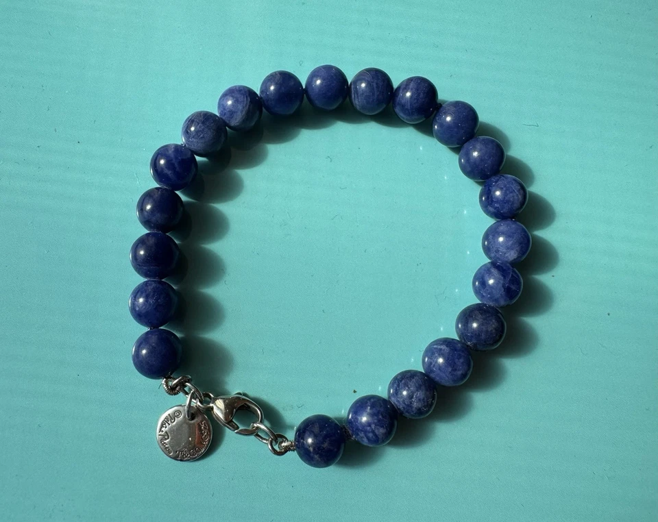 Pulsera Tiffany &co. 8 mm cuentas de sodalita de Paloma Picasso - Rara  Foto 2 de 4