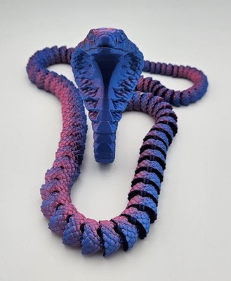   3D Cobra in 44 Farben   83cm bis 152cm   beweglich  ️ hochwertg