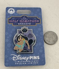 DISNEY PIN 2025 RUN DISNEY PRINCESS JASMINE 10K MARATHON NEW ON CARD