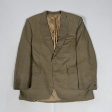 Crombie Blazer Jacket Pure New Wool 2 Button Woven Size Chest 42R Made In UK