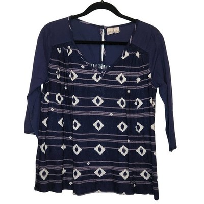 Roxy Medium Boho Western Aztec Tribal Top