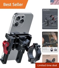 Strong Aluminium Handlebar Phone Holder with Quick Lock for Bikes  Motorcycles