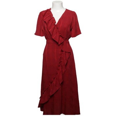 Lost Ink, Wickelkleid, Größe: XXS, Rot, Karo, Damen #Ju2
