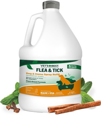 Flea and Tick Home Spray 96 oz Plant Based Natural Essential Oil Vet s Best