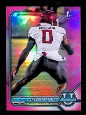 Jaylen Watson 2021-22 Bowman University Chrome Pink Refractor #76