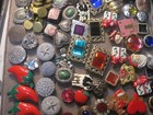 Vintage Gold & SILVER Tone Button Covers Lot — photo 3